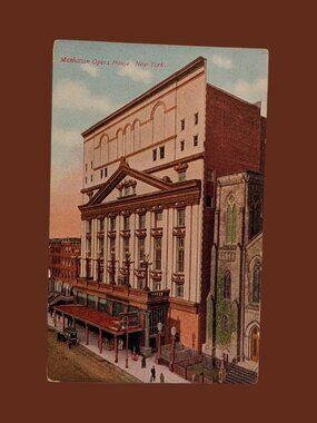 10/$25 Vintage 1900s Manhattan Opera House New York City Postcard